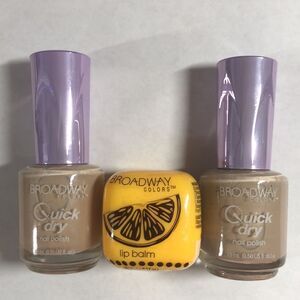 Broadway Colors Lip Balm Nail Color Bundle